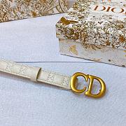 	 Colestore Dior White Belt Size 2cm - 2