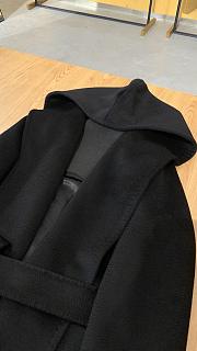 	 Colestore Max Mara Women's Rialto Hooded Coat Black - 6