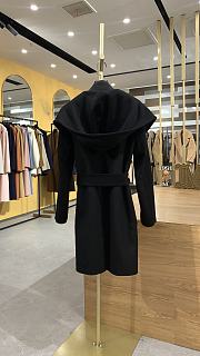 	 Colestore Max Mara Women's Rialto Hooded Coat Black - 5