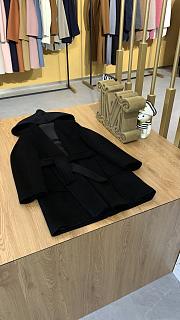 	 Colestore Max Mara Women's Rialto Hooded Coat Black - 3