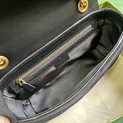 Coletore Gg Marmont Shoulder Bag Black Velvet Size 26x 15x 7cm - 4
