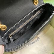 	 Coletore Gg Gg Marmont Small Shoulder Bag Black Leather Size 26x 15x 7cm - 2