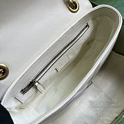 	 Coletore Gg Marmont Small Shoulder Bag White Leather Size 26x 15x 7cm - 3