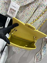 Colestore Chanel Classic Flap Mini Yellow Size 20cm - 3
