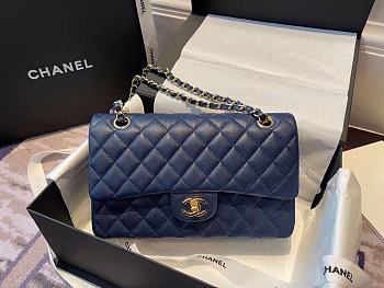 	 Colestore Chanel Classic Flap Blue Size 25cm