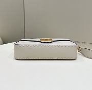Colestore Fendi Baguette Camellia Selleria Bag With Oversized Topstitching - 4