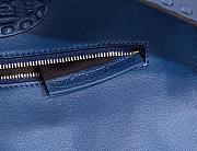 Colestore Fendi Midnight Blue Selleria Bag With Oversized Topstitching 28x6.5x15cm - 2
