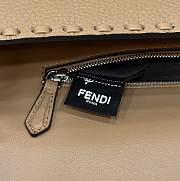 Colestore Fendi Beige Selleria Bag With Oversized Topstitching - 2