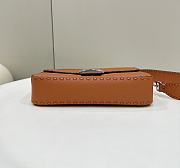 	 Colestore Fendi Brown Selleria  Bag With Oversized Topstitching - 5