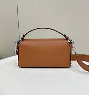 	 Colestore Fendi Brown Selleria  Bag With Oversized Topstitching - 3
