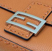 	 Colestore Fendi Brown Selleria  Bag With Oversized Topstitching - 2