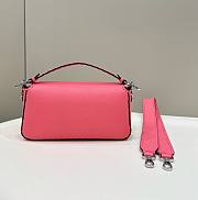 	 Colestore Fendi Pink Selleria Bag With Oversized Topstitching - 4