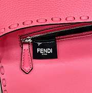 	 Colestore Fendi Pink Selleria Bag With Oversized Topstitching - 5