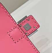 	 Colestore Fendi Pink Selleria Bag With Oversized Topstitching - 6
