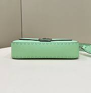 	 Colestore Fendi Green Selleria Bag With Oversized Topstitching - 5