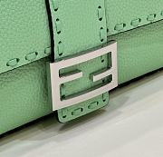 	 Colestore Fendi Green Selleria Bag With Oversized Topstitching - 4