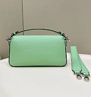 	 Colestore Fendi Green Selleria Bag With Oversized Topstitching - 2