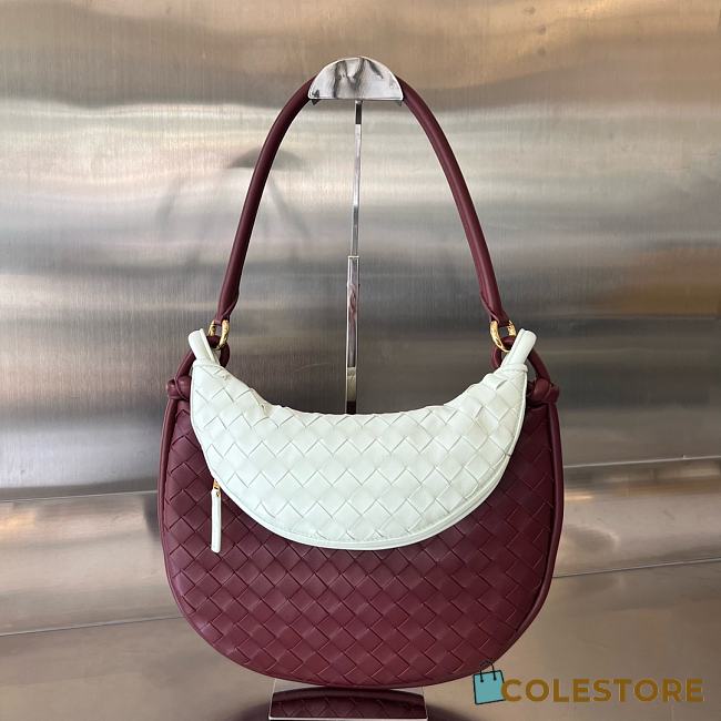 Colestore Bottega Veneta Small Gemelli White/Red Size 36x25x10 - 1