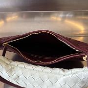 Colestore Bottega Veneta Small Gemelli White/Red Size 36x25x10 - 5