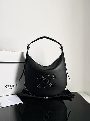 Colestore Celine Heloise Bag In Supple Calfskin Black 31 X 8 X 25.5cm