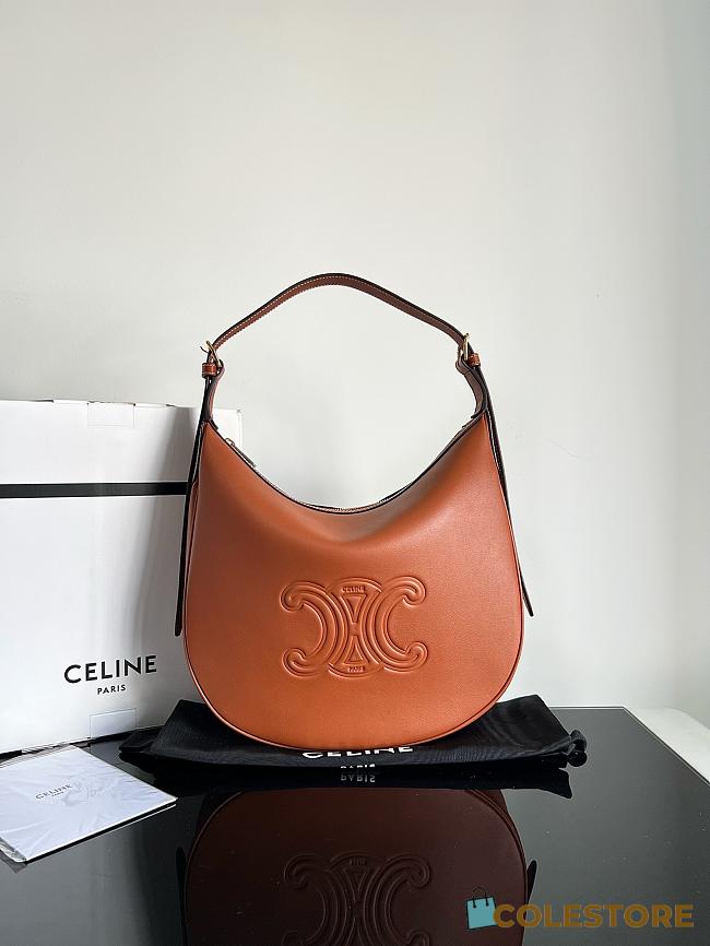 	 Colestore Celine Heloise Bag In Supple Calfskin Brown 31 X 8 X 25.5cm - 1