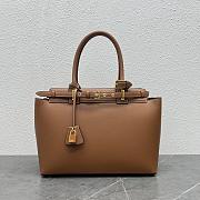 	 Colestore Celine Teen Celine Conti Bag In Supple Calfskin Brown (26 X 21 X 11 CM) - 1