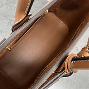 	 Colestore Celine Teen Celine Conti Bag In Supple Calfskin Brown (26 X 21 X 11 CM) - 4