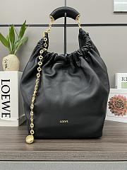 	 Colestore Loewe Medium Squeeze Bag In Nappa Lambskin Black 34*13.5*33CM - 1