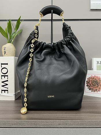 	 Colestore Loewe Medium Squeeze Bag In Nappa Lambskin Black 34*13.5*33CM