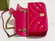 	 Coletore Gg Marmont Shoulder Bag Pink Velvet Size 26x15x7cm - 4