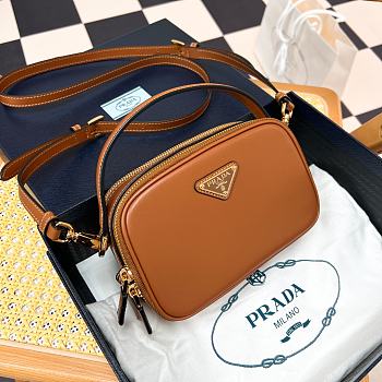 Colestore Prada Odette Leather Mini-Bag Brown 18.5*13*6