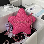 Colestore Chanel Star Handbag Dark Pink 22.5x22.5x6 - 1