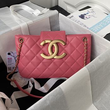Colestore BAGUETTE BAG Lambskin & Gold-Tone Metal Fuchsia 16.5×26.5×5cm