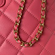 Colestore BAGUETTE BAG Lambskin & Gold-Tone Metal Fuchsia 16.5×26.5×5cm - 6