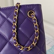 Colestore BAGUETTE BAG Lambskin & Gold-Tone Metal Fuchsia Purple 16.5×26.5×5cm - 4