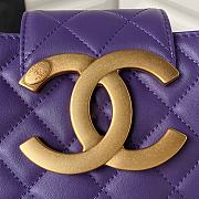Colestore BAGUETTE BAG Lambskin & Gold-Tone Metal Fuchsia Purple 16.5×26.5×5cm - 5