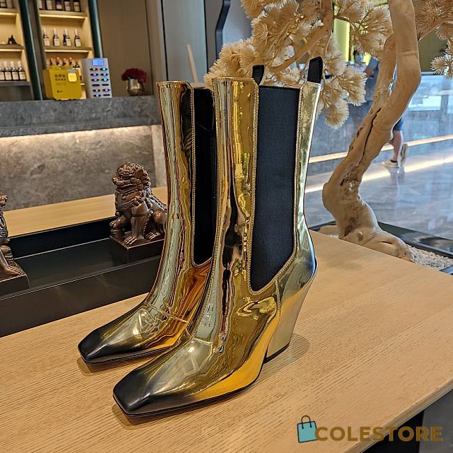 Colestore Prada Metallic Low-Knee Gold  - 1