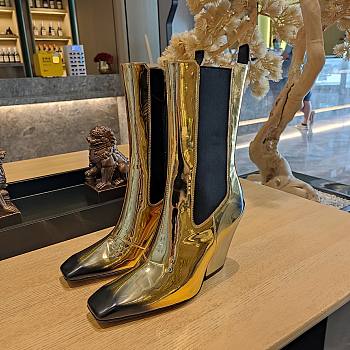 Colestore Prada Metallic Low-Knee Gold 