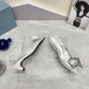 	 Colestore Prada Patent Leather Slingback Pumps Silver - 6