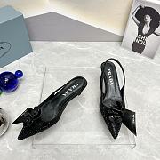 	 Colestore Prada Patent Leather Slingback Pumps Black - 4