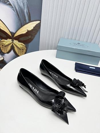 	 Colestore Prada Patent Leather Slingback Pumps  Flower