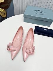 	 Colestore Prada Patent Leather Slingback Pumps Flower Pink - 4