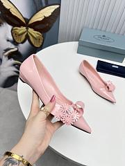 	 Colestore Prada Patent Leather Slingback Pumps Flower Pink - 5