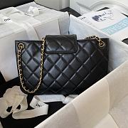 Colestore BAGUETTE BAG Lambskin & Gold-Tone Metal Fuchsia Black - 4