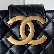 Colestore BAGUETTE BAG Lambskin & Gold-Tone Metal Fuchsia Black - 2