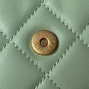 	 Colestore BAGUETTE BAG Lambskin & Gold-Tone Metal Fuchsia Green - 5