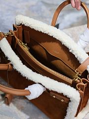 Colestore YSL Sac De Jour Brown In Suede And Shearling - 3