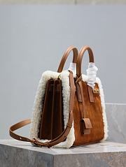Colestore YSL Sac De Jour Brown In Suede And Shearling - 2