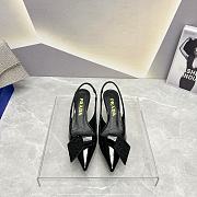 Coletsore Prada Patent Leather Slingback Pumps Black Size 35-39 - 1