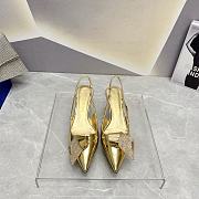 	 Coletsore Prada Patent Leather Slingback Pumps Gold Size 35-39 - 1